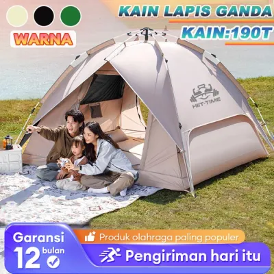 【HIIT-TIME】TENDA CAMPING OTOMATIS TENDA CAMPING LIPAT PORTABLE ZP8/9 TENDA HIKING 200X200CM DOUBLE LAYER - GO TRACKING01