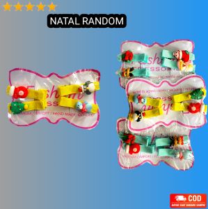 Jepitan Rambut Anak Perempuan Lucu - Jepitan Silang Clay Gliter / P N
