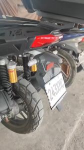 【COD】Plate holder motorcycle back and front protector cover stainless 304 clear acrylic material