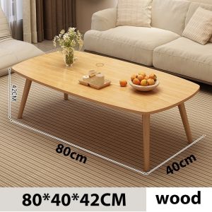 Simple tea table modern small apartment desk double tea table apartment living room wooden coffee table tea table desk简约咖啡桌 茶几