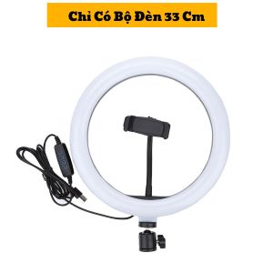 Đèn Livestream Size 33 Cm Và Chân Giá Đỡ 2m1 Cao Cấp Hello-StoreHỗ Trợ Chụp Ảnh Make Up Trang Điểm Quay Video