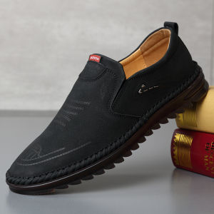 100% KULIT Sepatu Pria IMPORT Casual Kulit Kerja Kantor Santai Fashion Slop Formal 061