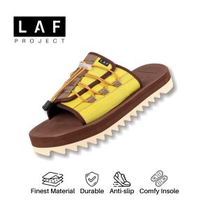 Sandal Slide Slip On Selop Casual Flip Flop Original Kanoa Yellow LAF Project