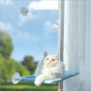 YUBAGUANB Creative Cat Hanging Bed Stable Cozy Suction Cup Cat Nest Cat Shelves Rectangular Cat Window Hammock Pet Supplies