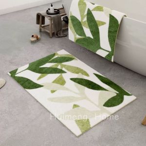 QUICK DRYING Bathroom Rug Machine Washable Bathroom Floor Mat Cute Design Anti-Slip Cartoon Floor Mat Fluffy Plush Rug Thick Soft Water Absorbent Bathroom Carpets