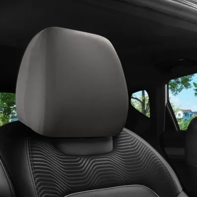 CANGMOTION Dirt-proof Car Headrest Cover Non-Slip Elastic Seats Cover Durable Solid Color Car Interior Accessories
