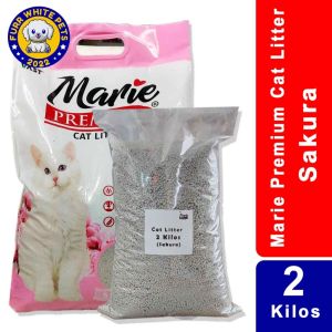 Marie Cat Litter Sand | SAKURA (REPACKED 1 Kilo/2 Kilos) by FurrWhitePetsShop