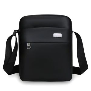 Angelwull Silk leather square crossbody bag korean style simple and plain colors use for mens-40743
