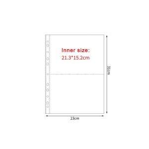 MELODI PP A4 Kpop Photocard Binder DIY Multiple Pockets Card Stamp Die Jewelry Storage Collector Book Scrapbook Album Transparent Photo Album Sleeves