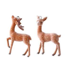 Exquisite 3D Deer Charm Ornament Pendant for Necklace Trendy Fashion Accessories for Daily Use and Festive Event