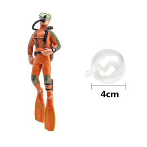 Miniature Diver Figure Aquarium Ocean Swimmers Model Decor Fish Tank Accessories