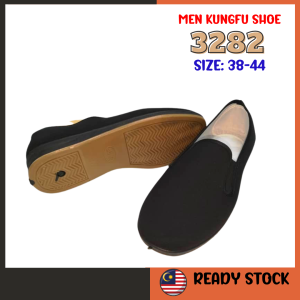 [ READY STOCK ] 3282 | Men Kungfu Shoe | Canvas Shoe | Black Shoe