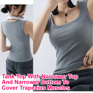 Female Summer Outer Tank Covering Obliques Short Bottom Shirt Inner Sleeveless Tops