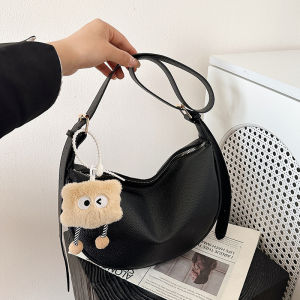 Head Layer pu Soft leather bag for women 2025 New trendy versatile crossbody bag niche design high-end shoulder dumpling bag