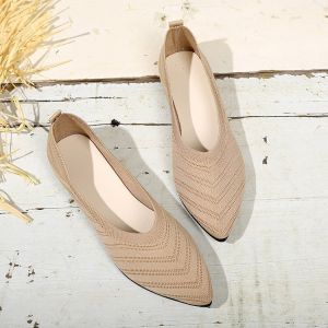 Free Shipping Shallow Square-Toe Flats For Women New Spring And Autumn Styles Comfortable Flat Shoes Grandma Shoes