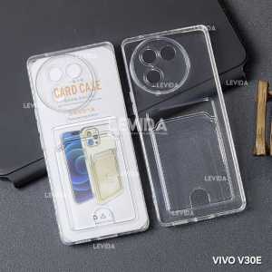 Vivo V30E Vivo V40 Lite Clear Wallet Card Case Bening / Card Holder Kartu