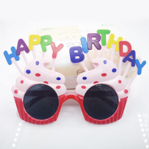 TikTok Happy Birthday Sunglasses Funny Cute Ins Selfie Party Celebration Decoration 生日搞怪眼镜创意儿童快乐派对拍照道具装饰蛋糕造型装扮装饰