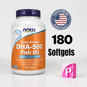 Now DHA-500 with 250 EPA and 1000 mg DHA-120 / 180 EPA Molecularly Distilled -3 Fish Oil