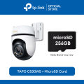TP-Link Official Store | Tapo C530WS | 3K 5MP Live View 360 Degrees Pan/Tilt Outdoor Security WIFI Camera Connect to Cellphone with Mic and Speaker. 