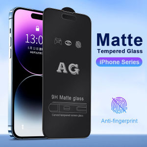 Matte Tempered Glass Full Cover Screen Protector Film for iPhone 17 Pro Max 17 Air 16 Pro Max 15 Pro Max 14 Pro Max 13 Pro Max 12 Pro Max 11 Pro XS Max Mini X XR SE 2020 8 7 6 6s 14 15 Plus 16 Plus