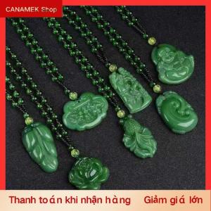 CS Tự Nhiên Màu Xanh Lá Cây Trung Quốc Agate Rồng Rose Mặt Dây Chuyền Ngọc Vòng Cổ Thời Trang Đồ Trang Sức Quyến Rũ Khắc Phước Amulet Quà Tặng Cho Phụ Nữ Người Đàn Ông