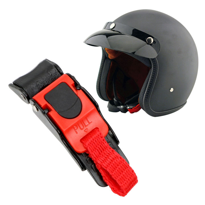 Motorcycle helmet hot sale strap clip