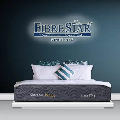 [FREE SHIPPING] Fibre Star Charcoal Prince 10 Inches Fibre Latex Mattress (Single/Super Single/Queen/King)