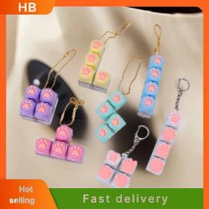 HB Portable Keyboard Clicker Fidget Keychain Set Buttons For Sensory Stress Relief Ideal For Office Travel Toy Bag Pandent