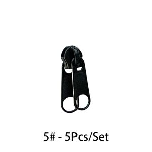 5Pcs/Set Double Coil Zipper Slider 5# 8# 10# Nylon Zipper Head Replacement Tent Accessories