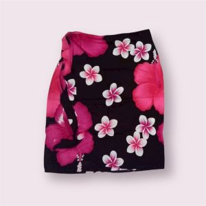 Baimon พร้อมส่ง กระโปรงป้ายผูกข้าง แบบสั้น กระโปรง ผ้าพัน ชายหาด ลายดอกลายช้าง ไปทะเล