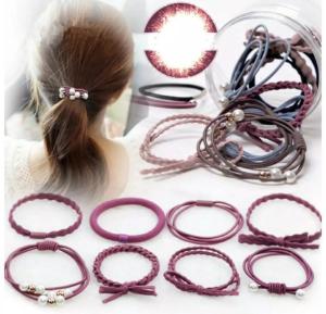 Ikat rambut korea 12pc/ aksesoris rambut import
