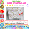 PROMO 6Pcs SABUN SUSU BERAS THAILAND Original BPOM - Sabun Pemutih Badan dan Wajah - Sabun Penghilang Bekas Jerawat - Sabun Beras K Brother Thailand - Sabun Rice Milk Soap - Sabun Muka Penghilang Flek Hitam - Sabun Cuci Muka - Sabun Mandi Batang -bisa COD. 