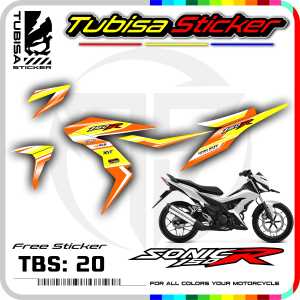 Sticker Striping Variasi Sonic 150 R - Stiker Striping Motor Sonic 150 R. TBS.20