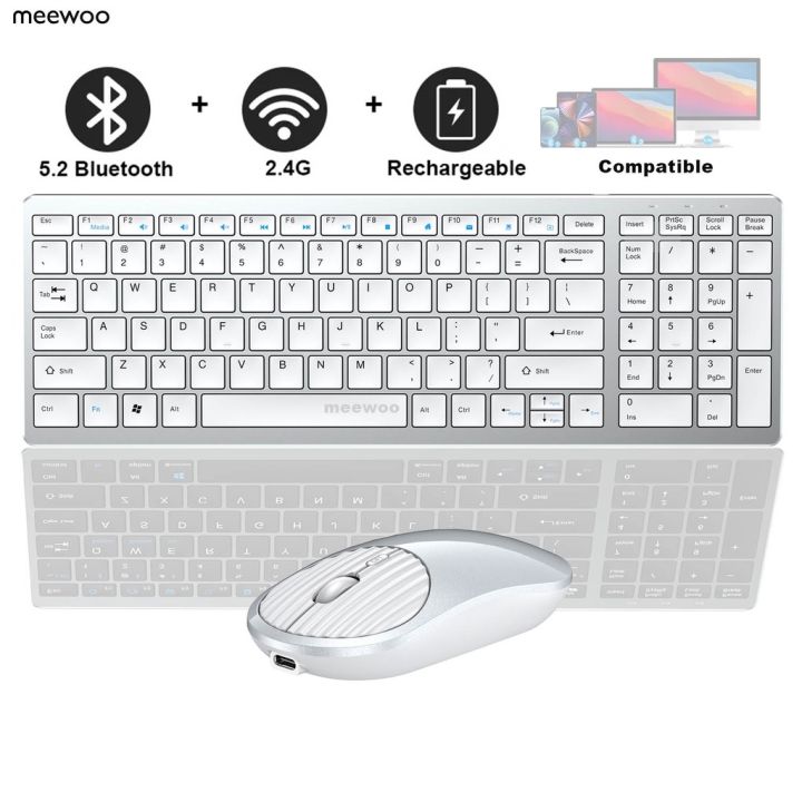 【COD】 Meewoo Wireless Bluetooth Keyboard and Mouse for Laptop keyboard