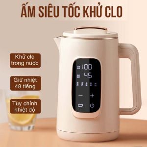 Ấm Đun Siêu Tốc Khử Clo Smart Gadget Guesmi Màn Hình Cảm Ứng LED Tự Động Tùy Chỉnh Nhiệt Độ Dung Tích