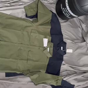 Japanese Style Dropshipping NANAMICA Military Style Two-Pocket Cargo Shirt Heavyweight Shirt Jacket for Men and Women Couples