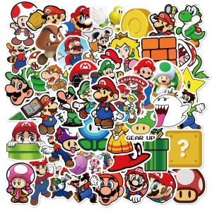 Super mario bros cartoon Sticker  50Pcs/Set DIY laptop waterproof tumbler Decals Doodle Stickers