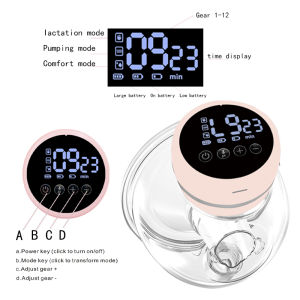 Portable Electric Breast Pump Breastfeeding Pregnant Painless Massage Wireless USB Cable