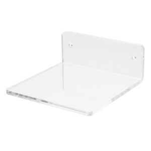 ชั้นวางหนังสือลอยตัวทันสมัยชั้นแขวนผนังทำจากอะคริลิคใสมีดีไซน์หลายชั้นใช้งานง่ายสำหรับการจัดเก็บในห้องน้ำ