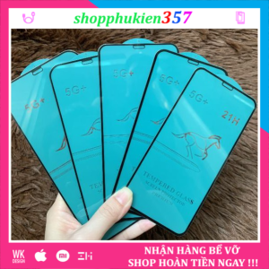 [HCM]Cường lực iPhone OG Xanh HD độ cứng 21H full màn hình