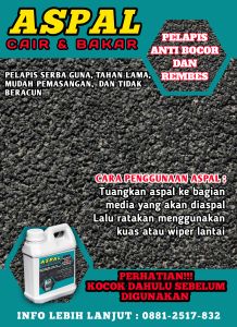 HIGH-QUALITY Aspal Waterprofing 1kg anti bocor dan rembes