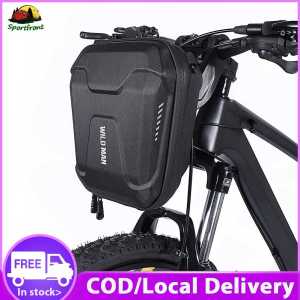 [Fast Delivery] WILD MAN EVA Hard Shell Handlebar Bag 3L Quick Release Rainproof Electric Scooter Storage Bags Phone Pouch Case MTB Bike Kick Scooters