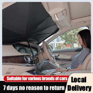Car Parasol Front Windshield Sun Shade UV high quality Rays and Heat Sun Visor Protector Foldable Reflector Umbrella SunShade Covers For Universal Car Accessories Front Window Interior Windshield Protection