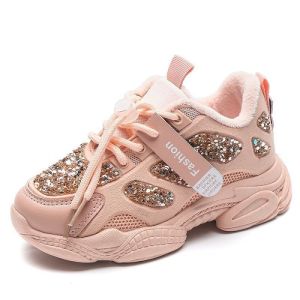 Sepatu Anak Perempuan Import - JL30433 - Sepatu Anak Sneakers Model Terbaru Motif Bling-Bling Termurah