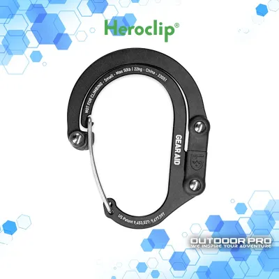 Heroclip Small Stealth Black Gear Clip