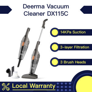 Ready Stock Original Deerma DX115C/DX118C Portable Handheld Multi-function Vacuum Cleaner Household Silent Strong Suction Home Aspirator Dust Fast Delivery