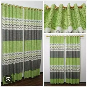 Set Gorden Zigzag Multicolor dan Dril Kapasitas Multi-Set dengan Slot Gelang - Cocok untuk Jendela dan Pintu