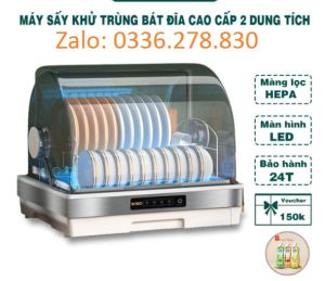 Máy sáy chén bát mini dùng cho gia đình giá rẻ bảo hành 12 tháng