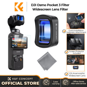 K&F CONCEPT Camera Filter (1.2X Transformer Filter) High-definition lens single-sided coated with anti reflective green film for DJI Osmo Pocket 3