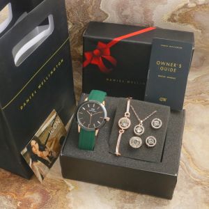 Paket Box Exclusive + Acc Random + PaperBag / Jam Tangan WD Classic VA-458SPR / Jam Tangan Fashion Wanita Tali Rubber Diameter 4cm